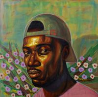 Bloom Boy by Barry Yusufu contemporary artwork painting