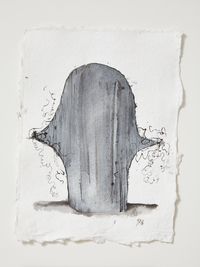 Head[case] working drawing 42 by Julia Morison contemporary artwork works on paper