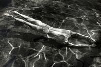 Underwater Swimmer Esztergom, 1917 by André Kertész contemporary artwork photography