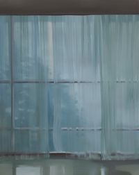 내 안의 창 - 커튼이 있는 풍경 4 by Park Kyung-A contemporary artwork painting, works on paper