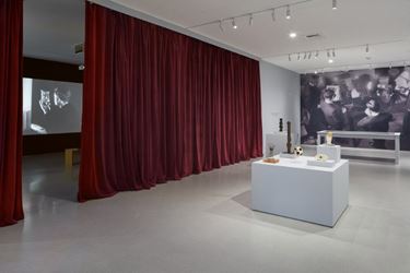 Exhibition view: Man Ray, The Mysteries of Château du Dé, Gagosian, San Francisco (14 January–29 February 2020). Artwork © Man Ray Trust/Artists Rights Society (ARS), New York/ADAGP, Paris, 2020. Courtesy Gagosian. Photo: Johnna Arnold.