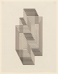 Study for Graphic Tectonic (Ascension) by Josef Albers contemporary artwork works on paper