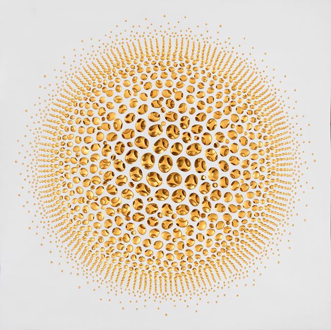 Vestige (halo-gold) by Kim Jaeil contemporary artwork