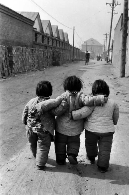 Three Chinese Girls, Beijing by Marc Riboud contemporary artwork