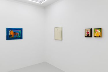 Exhibition view: Group Exhibition, Howard Hodgkin: The Artists He Painted, Vardaxoglou, London (25 January–11 March 2023). Courtesy Vardaxoglou.