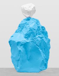 white blue nun by Ugo Rondinone contemporary artwork sculpture