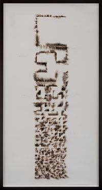 Wind Study (Hilbert Curve) by Jitish Kallat contemporary artwork painting, works on paper, drawing