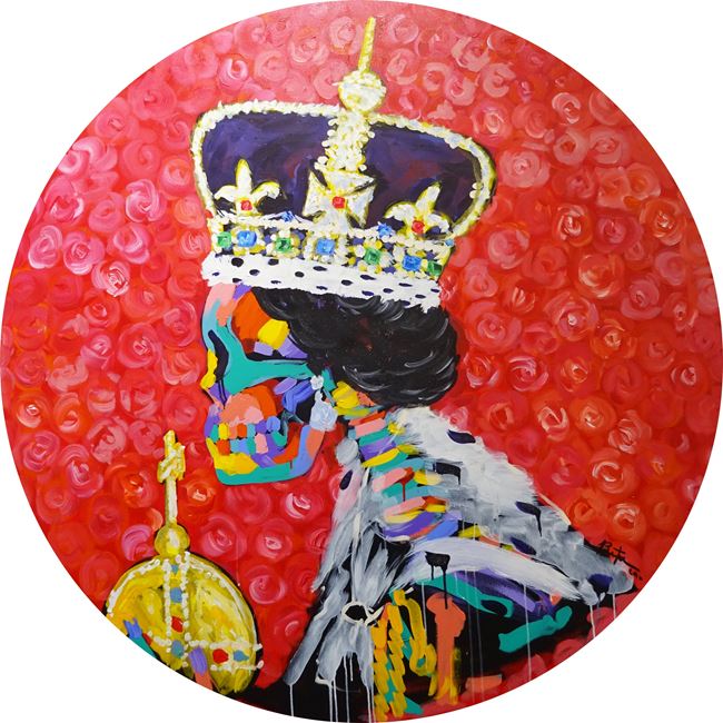 Queen Elizabeth by Bradley Theodore contemporary artwork