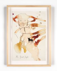 The Great Fight by Sébastien Léon contemporary artwork painting, works on paper