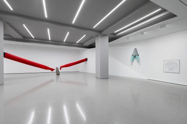 Exhibition view: Christine Sun Kim & Thomas Mader, Lighter than Air, White Space, Beijing (23 May–13 July 2024). Courtesy artists and White Space.