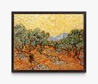 Pictures of Pigment: Olive Trees with Yellow Sky and Sun, After Van Gogh by Vik Muniz contemporary artwork 1
