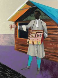 Talisman Seller by Lubaina Himid contemporary artwork painting