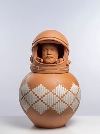 Self Portrait (Space Helmet) by Tavares Strachan contemporary artwork ceramics