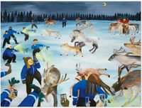 I've been to North Pole by Huang Hai-Hsin contemporary artwork painting