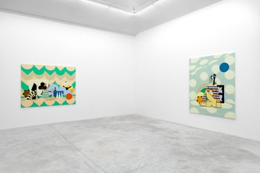 Exhibition view: Farah Atassi, Paintings, Almine Rech, Paris (5 September–3 October 2020). ©Farah Atassi. Courtesy the Artist and Almine Rech. Photo: Matt Bohli.