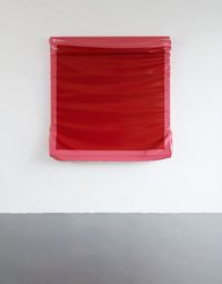Layers - Large (Red / Brilliant Pink) by Angela De La Cruz contemporary artwork mixed media