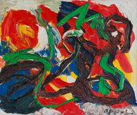 Composition by Karel Appel contemporary artwork painting
