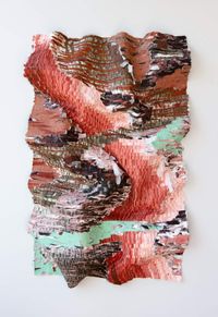 The Eruption Series No.3 by Kenny Nguyen contemporary artwork painting, textile