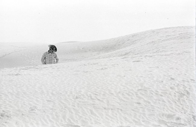 Cowboy in dunes, White Sands, Nevada by Thomas Hoepker contemporary artwork
