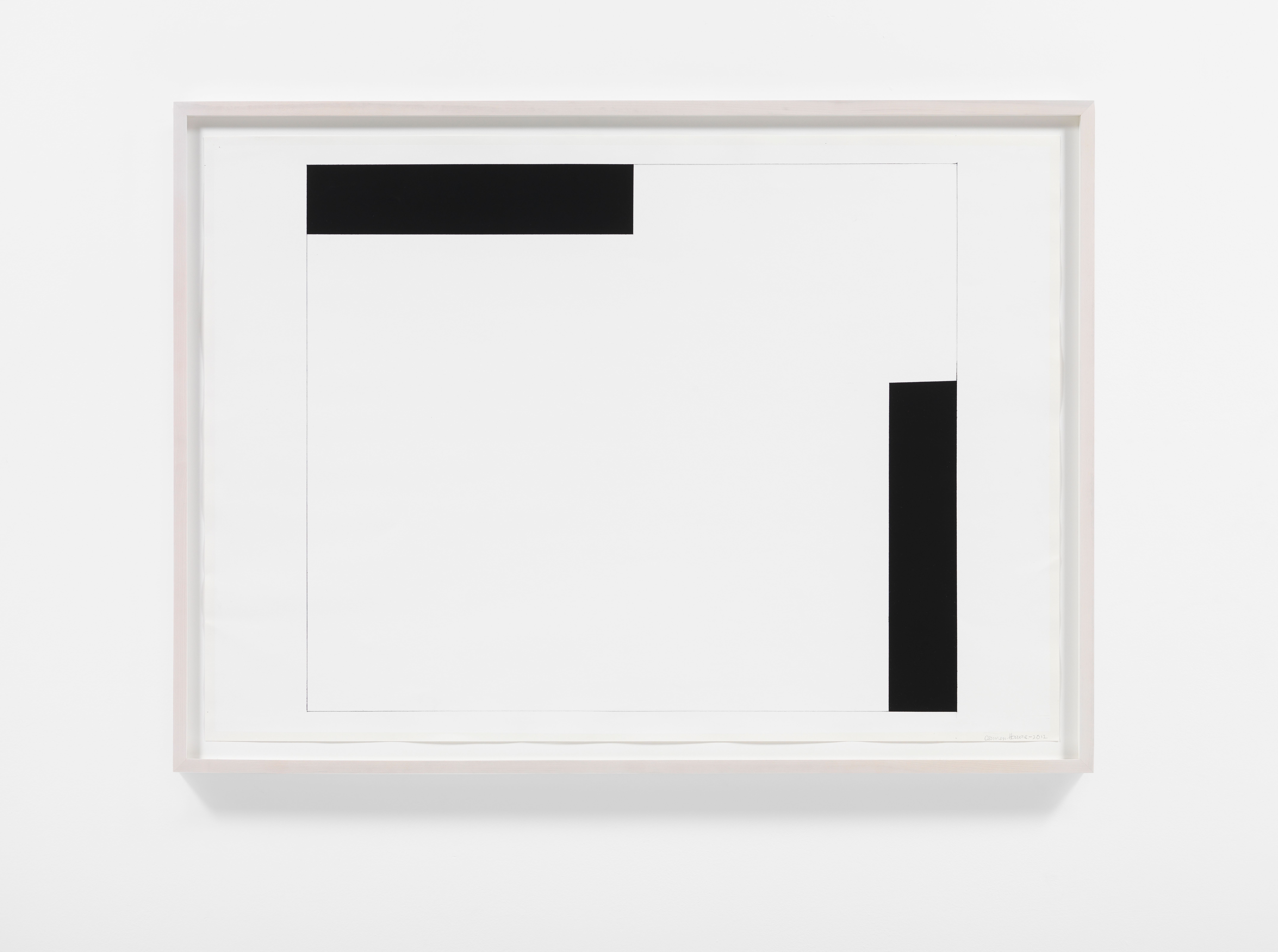 Untitled, 2012 by Carmen Herrera, Acrylic and pencil on paper