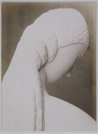 Woman Looking at Herself in a Mirror (dedicated to Kiki) by Constantin Brancusi contemporary artwork print