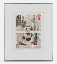 Blind Collage (Three 180° Rotations, Le Soir, Wednesday, September 4, 2019) by Walead Beshty contemporary artwork mixed media