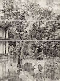 He Garden by Chen Qi contemporary artwork painting, works on paper, drawing