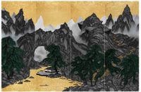 Vimalā-bhūmi : String lake 離垢地：串穴湖 by Yao Jui-chung contemporary artwork works on paper