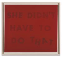 She didn't Have to do that by Ed Ruscha contemporary artwork mixed media