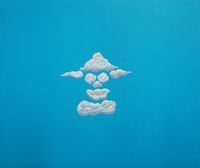 Formes nuages-petit nuages clown by Pierre Ardouvin contemporary artwork works on paper