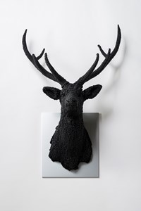 Villus-Deer(Black) by Kohei Nawa contemporary artwork sculpture