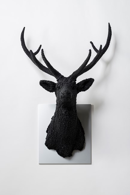 Villus-Deer(Black) by Kohei Nawa contemporary artwork