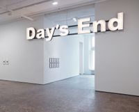 Day's End by Peter Liversidge contemporary artwork installation