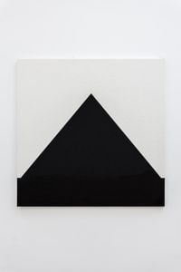 Black Pyramid on White by Michael Wilkinson contemporary artwork sculpture
