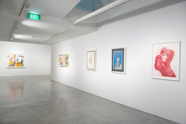 Exhibition view: David Hockney, Afternoon Swimming, STPI, Singapore (1 July–9 September 2017). Courtesy STPI, Singapore.