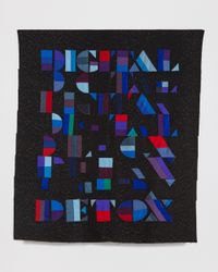 Digital Detox by Doug Aitken contemporary artwork textile