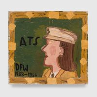 Daphne in a Mexican Frame by Rose Wylie contemporary artwork painting