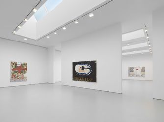 Exhibition view: Rose Wylie, Which One, David Zwirner, West 19th Street, New York (28 April–12 June 2021). Courtesy David Zwirner.