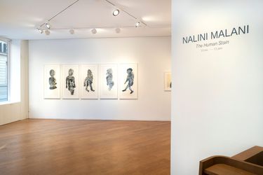Exhibition view: Nalini Malani, The Human Stain, Galerie Lelong & Co., Avenue Matignon, Paris (23 November 2023–13 January 2024). Courtesy Galerie Lelong & Co.