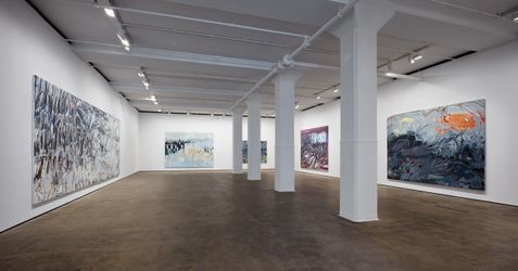 Exhibition view: Janaina Tschäpe, Balancing into the Deep, Sean Kelly Gallery, New York (26 June–6 August 2021). Courtesy Sean Kelly, New York. Photo: Jason Wyche, New York. 
