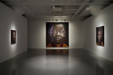 Exhibition View: Babajide Olatunji, Atunwa: Portraying the Different Biographies of An Artist, Pearl Lam Galleries, Shanghai (30 March–19 May 2024). Courtesy Peal Lam Galleries. 