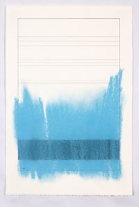 By Proxy, Blue 3 by Tyler Hobbs contemporary artwork painting, works on paper, drawing
