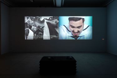 Exhibition view: Killing TV, Tai Kwun Contemporary, Hong Kong (27 September–19 November 2023). Courtesy Tai Kwun Contemporary. Photo: Kwan Sheung Chi