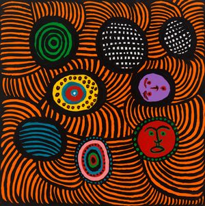 An Offering From My Heart to Michelle Obama by Yayoi Kusama contemporary artwork painting