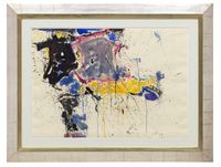 Composition in Blue-yellow by Sam Francis contemporary artwork painting, works on paper