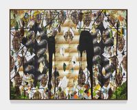 Untitled Escape Collage by Rashid Johnson contemporary artwork mixed media