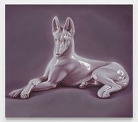 Kleiner Schaeferhund by Robert Russell contemporary artwork painting, works on paper