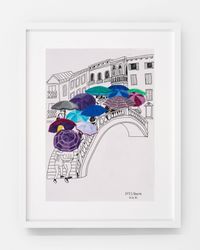 Rainy Venice by Huang Hai-Hsin contemporary artwork works on paper, drawing