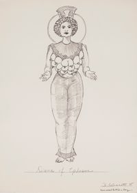 Diana of Ephesus (Rome Wasn't Built in a Day) by Robert Colescott contemporary artwork works on paper