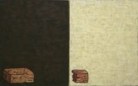 One and a Half Bricks (diptych) by Dick Frizzell contemporary artwork painting